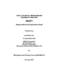 FEASIBILITY ANALYSIS Regional Monorail Exploratory