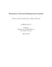 Presentation to the Senate Modernization Committee