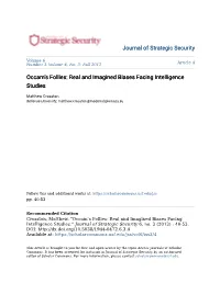 Real and Imagined Biases Facing Intelligence Studies