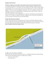 Background Information Map of Horokiwi Intersection Median Closure