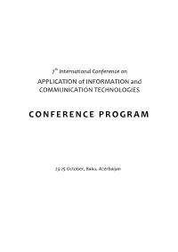 Conference Program
