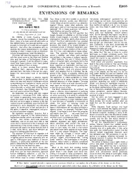Extensions of Remarks E2095 EXTENSIONS of REMARKS