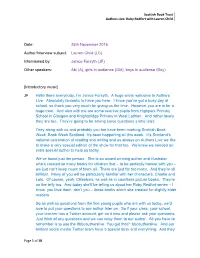 Lauren Child Event Transcript 715.6 Kb