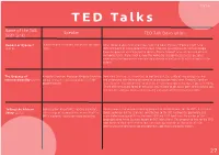 TED Talks TED Talks