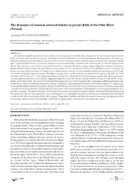 The Dynamics of Seasonal Ostracod Density in Groyne Fields of the Oder River (Poland)