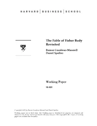The Fable of Fisher Body Revisited. (Pdf)