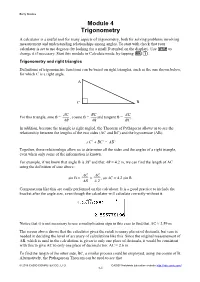 Trigonometry Introducing Mathematics (Fx350ex/Fx82ex)