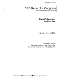 Digital Television: an Overview
