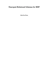 Emergent Relational Schemas for RDF