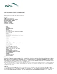 New Brunswick Report of the Task Force on Aboriginal Issues