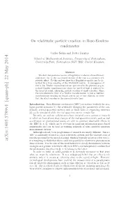 On Relativistic Particle Creation in Bose-Einstein Condensates