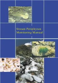 Stream Periphyton Monitoring Manual Stream Periphyton Monitoring Manual