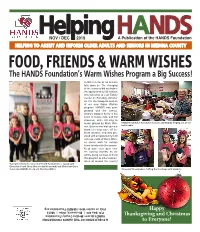 The HANDS Foundation's Warm Wishes Program a Big Success!