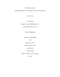 And Nineteenth-Century Reading Cultures Nicole C. Peters A