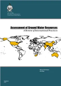 Assessment of Ground Water Resources a Review of International Practices