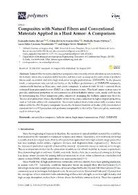 Composites with Natural Fibers and Conventional Materials Applied in a Hard Armor: a Comparison