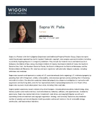 Sapna W. Palla