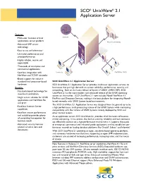 SCO® Unixware® 2.1 Application Server