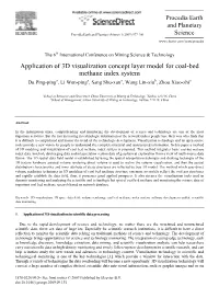 Application of 3D Visualization Concept Layer Model for Coal-Bed Methane Index System Du Ping-Pinga, Li Wen-Pinga, Sang Shu-Xuna, Wang Lin-Xiub, Zhou Xiao-Zhia