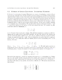 Augmented Matrices 567