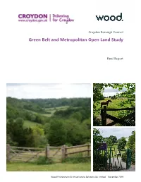 Croydon Green Belt and Metropolitan Open Land Study