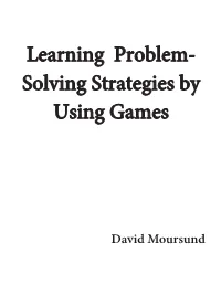 Learning Problem-Solving Strategies by Using Math Games 1.2312016