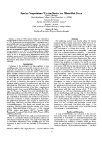 Species Composition of Carrion Beetles in a Mixed-Oak Forest Paul P