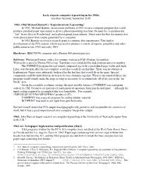 Development of Computer Typesetting