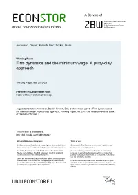 Firm Dynamics and the Minimum Wage: a Putty-Clay Approach