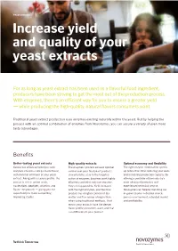 Increase Yield and Quality of Your Yeast Extracts