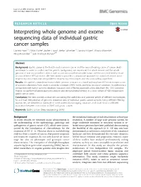 Interpreting Whole Genome and Exome Sequencing Data Of