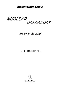 Nuclear Holocaust: Never Again