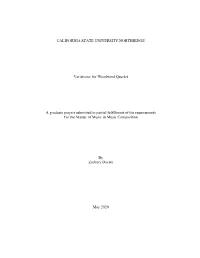Variations for Woodwind Quartet