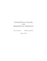 Exponential Families and Theoretical Inference