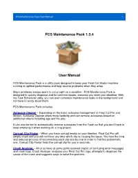 FCS Maintenance Pack 1.3.4 User Manual