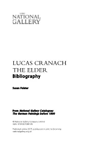 Lucas Cranach the Elder: Bibliography