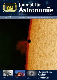 Planeten Editorial 1