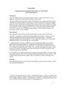 1 Sir Harry Gibbs a Paper Presented