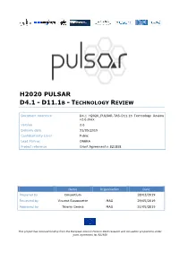 H2020 Pulsar D4.1 - D11.1B - Technology Review