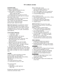 141 Midterm Review