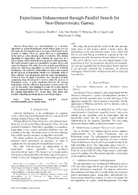 Expectimax Enhancement Through Parallel Search for Non-Deterministic Games