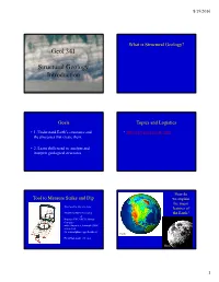 Introduction to Structural Geology