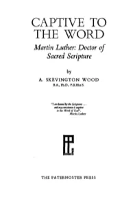 Luther and the Christ-Centredness of Scripture