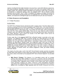 Section 2.7 Water Resources and Floodplains
