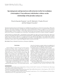 Spermiogenesis and Spermatozoa Ultrastructure in the Serrasalminae (Ostariophysi: Characiformes) with Further Evidence on the Relationships of the Piranhas and Pacus