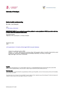 University of Groningen Marine Benthic Metabarcoding