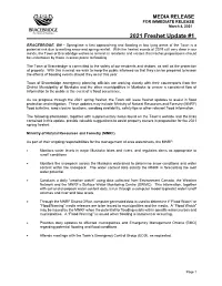 2019 Freshet Update No. 1