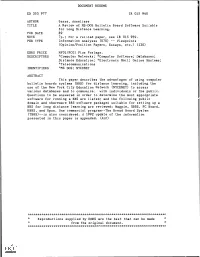 A Review of MS-DOS Bulletin Board Software Suitable for Long Distance
