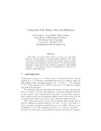Categories with Fuzzy Sets and Relations
