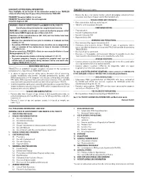 HIGHLIGHTS of PRESCRIBING INFORMATION TRACLEER® (Bosentan) Tablets These Highlights Do Not Include All the Information Needed to Use TRACLEER Safely and Effectively